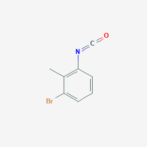 Chemical structure of 1-Bromo-3-isocyanato-2-methyl-benzene