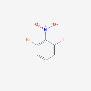 Chemical structure of 1-Bromo-3-Iodo-2-nitrobenzene