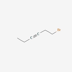 Chemical structure of 1-Bromo-3-hexyne