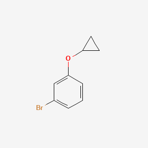 Chemical structure of 1-Bromo-3-cyclopropoxybenzene
