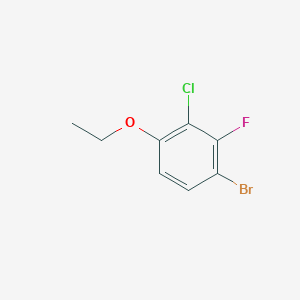 Chemical structure of 1-Bromo-3-Chloro-4-Ethoxy-2-Fluorobenzene