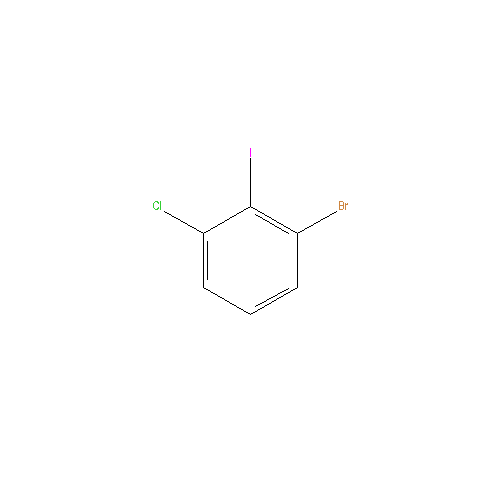 Chemical structure of 1-Bromo-3-chloro-2-iodobenzene
