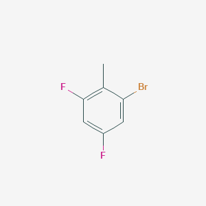 Chemical structure of 1-Bromo-3,5-difluoro-2-methylbenzene
