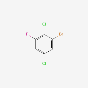 Chemical structure of 1-Bromo-3,5-dichloro-2-fluorobenzene