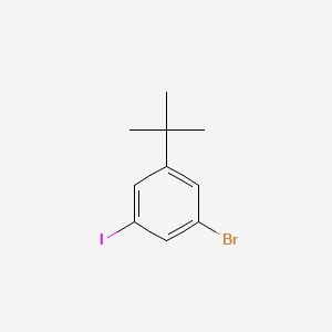 Chemical structure of 1-Bromo-3-tert-butyl-5-iodobenzene