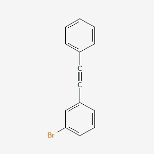 Chemical structure of 1-bromo-3-(phenylethynyl)benzene