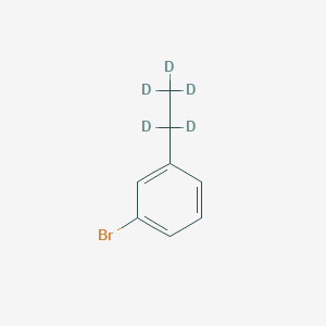 Chemical structure of 1-Bromo-3-ethylbenzene-d5