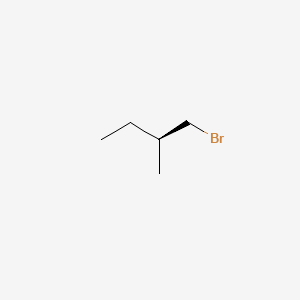 Chemical structure of 1-Bromo-2-methylbutane