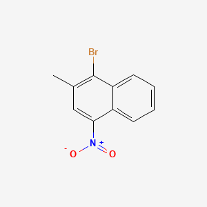 Chemical structure of 1-bromo-2-methyl-4-nitronaphthalene