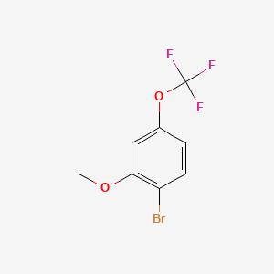Chemical structure of 1-Bromo-2-methoxy-4-(trifluoromethoxy)benzene