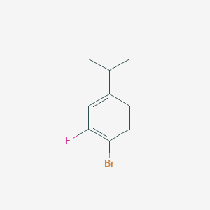 Chemical structure of 1-bromo-2-fluoro-4-isopropylbenzene