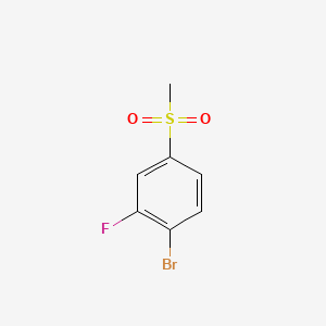 Chemical structure of 4-Bromo-3-fluorophenyl methyl sulphone