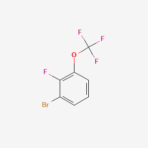 Chemical structure of 1-BroMo-2-fluoro-3-(trifluoroMethoxy)benzene