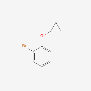 Chemical structure of 1-Bromo-2-cyclopropoxybenzene