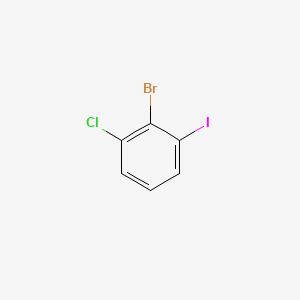 Chemical structure of 1-Bromo-2-chloro-6-iodobenzene