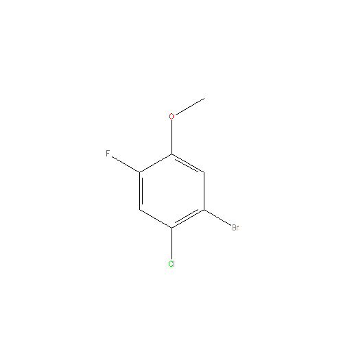 Chemical structure of 1-Bromo-2-chloro-4-fluoro-5-methoxybenzene