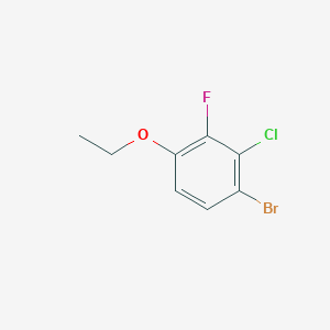 Chemical structure of 1-Bromo-2-chloro-4-ethoxy-3-fluorobenzene