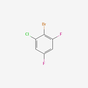 Chemical structure of 1-Bromo-2-chloro-4,6-diflorobenzene