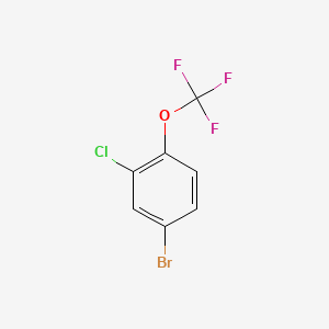 Chemical structure of 1-Bromo-2-chloro-4-(trifluoromethoxy)benzene