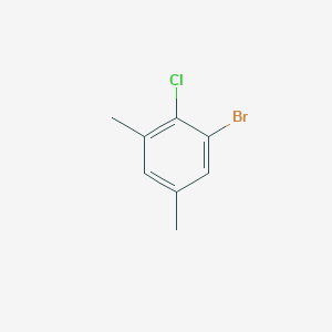 Chemical structure of 1-Bromo-2-chloro-3,5-dimethylbenzene