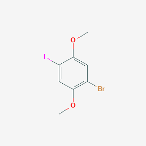 Chemical structure of 1-Bromo-2,5-dimethoxy-4-iodobenzene