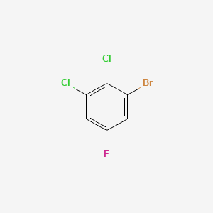 Chemical structure of 1-bromo-2,3-dichloro-5-fluorobenzene