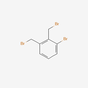 Chemical structure of 1-Bromo-2,3-bis(bromomethyl)benzene