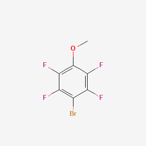 Chemical structure of 1-Bromo-2,3,5,6-tetrafluoro-4-methoxybenzene