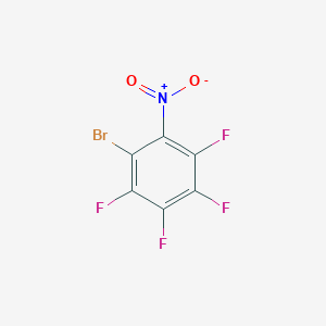 Chemical structure of 2-Bromo-3,4,5,6-tetrafluoronitrobenzene