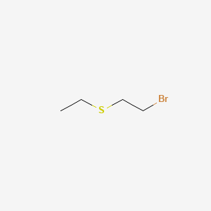 Chemical structure of 1-bromo-2-(ethylsulfanyl)ethane