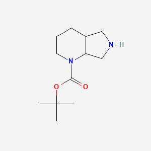 Chemical structure of 1-Boc-octahydropyrrolo[3,4-b]pyridine