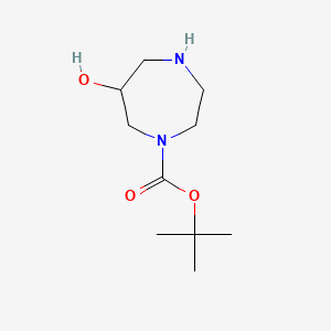 Chemical structure of 1-Boc-6-Hydroxy[1,4]diazepane