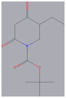 Chemical structure of 1-Boc-5-Ethyl-2,4-dioxopiperidine