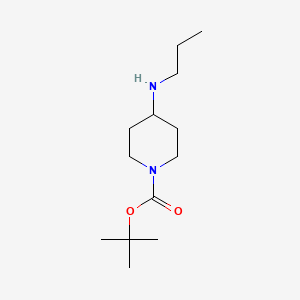 Chemical structure of 1-Boc-4-Propylaminopiperidine
