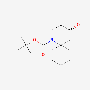 Chemical structure of 1-Boc-4-oxo-1-azaspiro[5.5]undecane