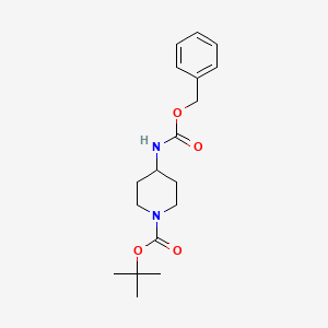 Chemical structure of 1-Boc-4-cbz-amino-piperidine