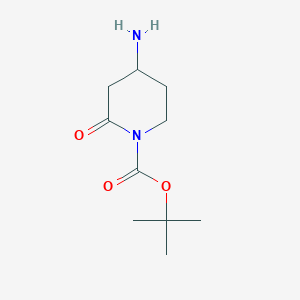 Chemical structure of 1-Boc-4-aminopiperidin-2-one