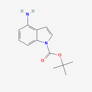 Chemical structure of 1-Boc-4-aminoindole