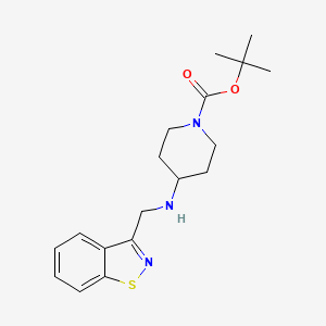 Chemical structure of 1-Boc-4-(Benzo[d]isothiazol-3-yl-methyl-amino)-piperidine
