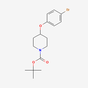 Chemical structure of 1-Boc-4-(4-Bromophenoxy)piperidine
