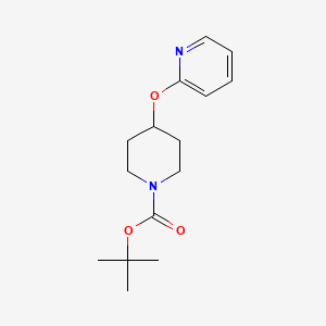 Chemical structure of 1-Boc-4-(2-pyridyloxy)piperidine