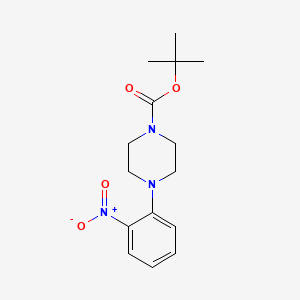 Chemical structure of 1-Boc-4-(2-nitrophenyl)piperazine