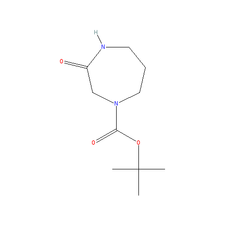 Chemical structure of 1-Boc-3-oxohomopiperazine