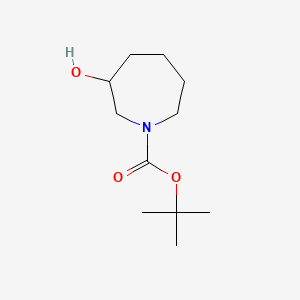 Chemical structure of 1-Boc-3-Hydroxy-Azepane