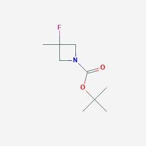 Chemical structure of 1-Boc-3-fluoro-3-methylazetidine