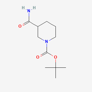 Chemical structure of 1-Boc-3-carbamoylpiperidine