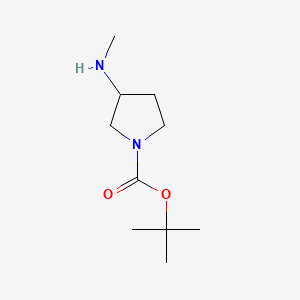 Chemical structure of 1-Boc-3-(methylamino)pyrrolidine