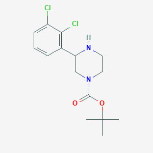 Chemical structure of 1-Boc-3-(2,3-dichlorophenyl)piperazine