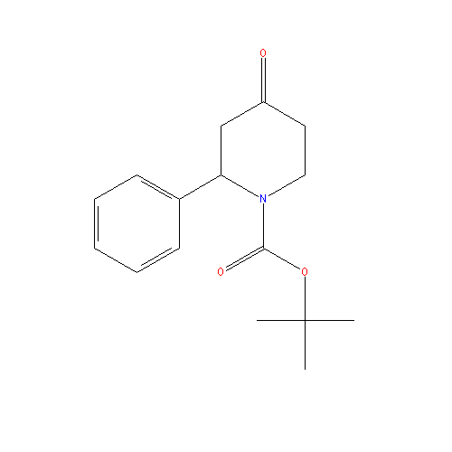 Chemical structure of 1-Boc-2-Phenyl-4-piperidinone
