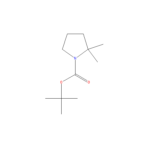 Chemical structure of 1-Boc-2,2-dimethylpyrrolidine